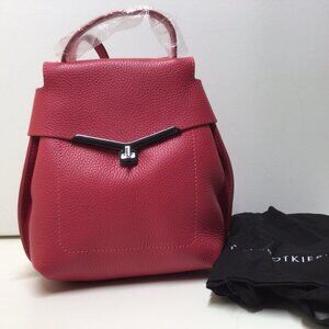 NWT Botkier Valentina Convertible Mini Wrap Backpack Pebbled Leather Bag
